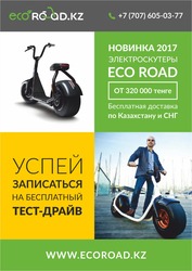 Новинка 2017 года - электроскутер Eco Road.